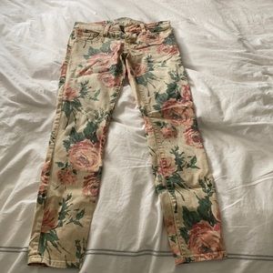 Current/Elliot floral jeans